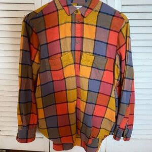 Madewell Emmy Plaid Flannel Sunday shirt
